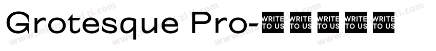 Grotesque Pro字体转换